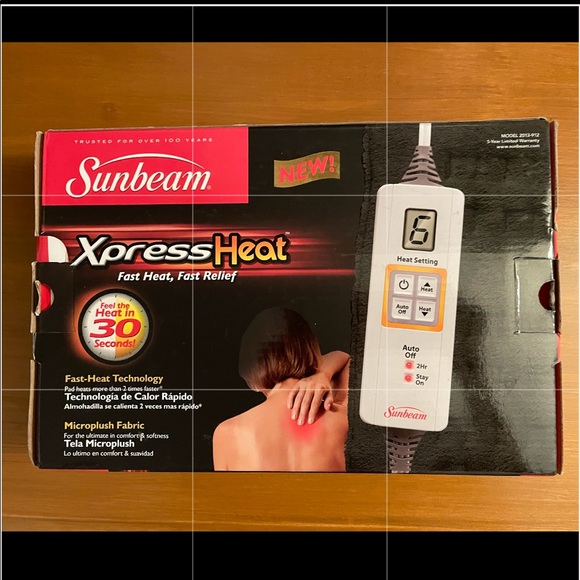 Sunbeam Other Sunbeam Xpressheat Fast Heat Fast Relief Xl Heating